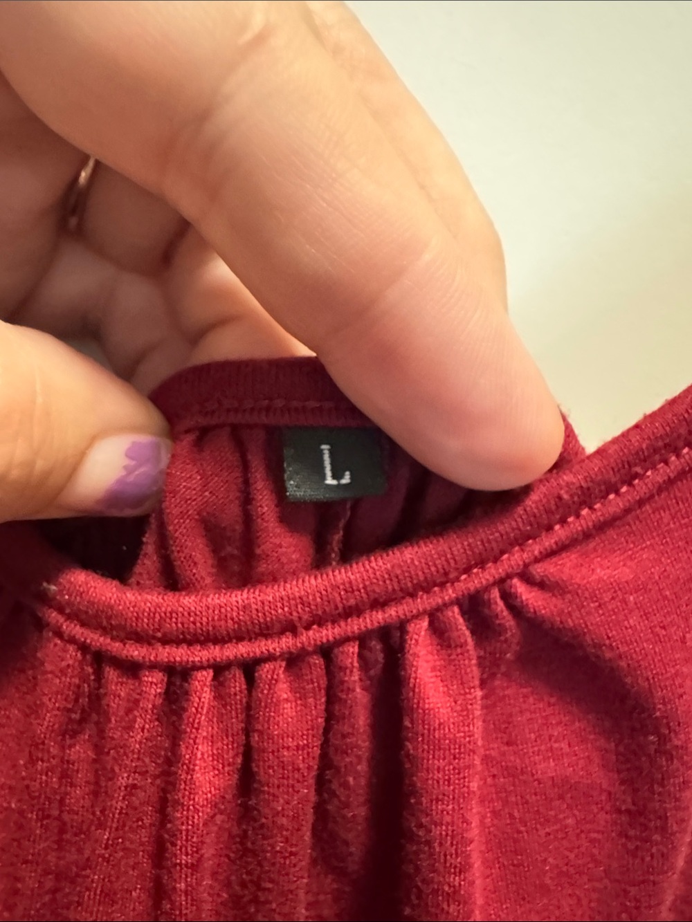 Women's Lightweight Burgundy Sleeveless Romper w Adjustable Straps & Pockets. L - Picture 2 of 5